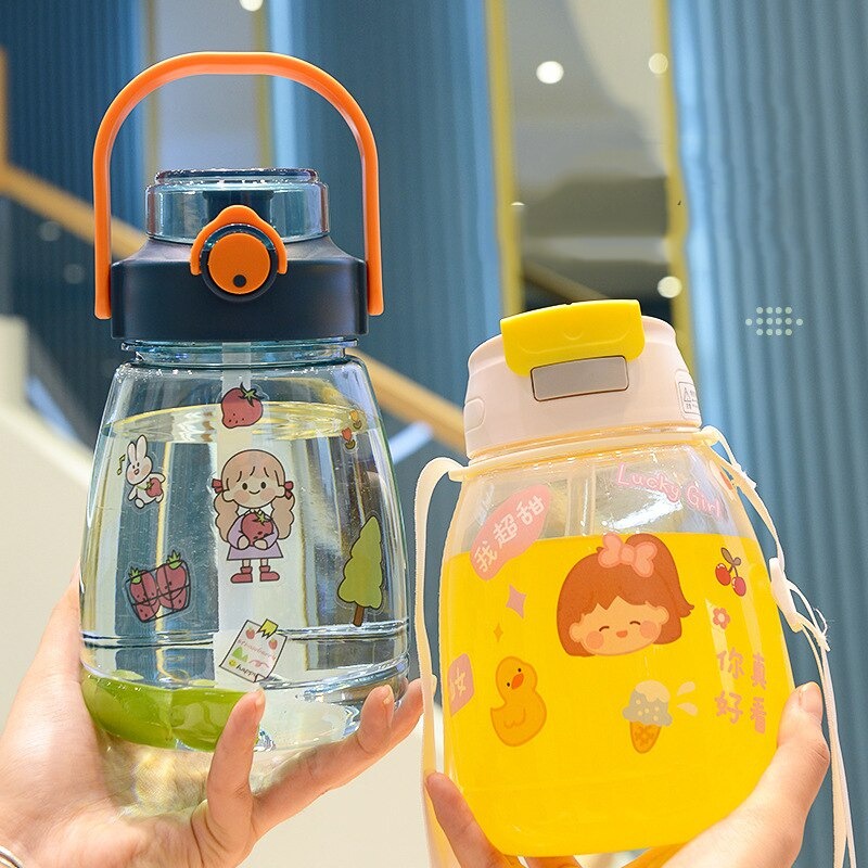 OEMG Botol Minum Anak Lucu dengan Sedotan 1300ML - HA450