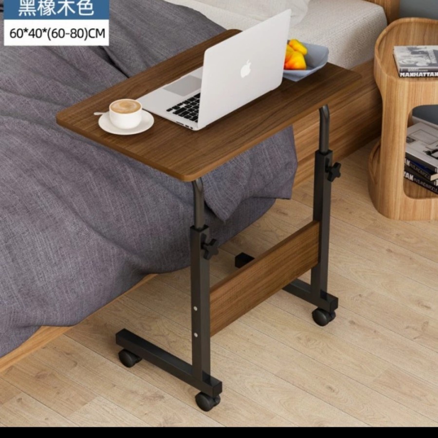 Meja Laptop Lipat Adjustable Portable Rotate Laptop Desk - Meja lipat roda