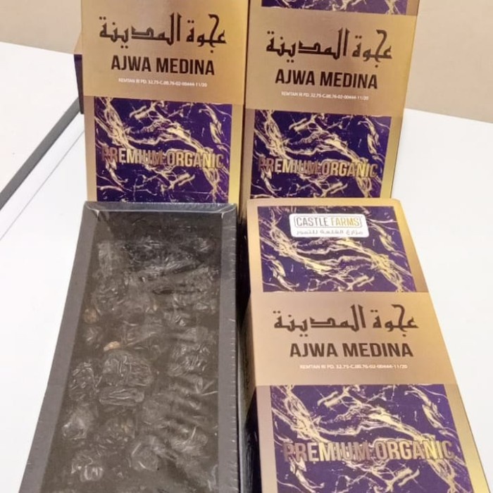 

Kurma Ajwa Organik Castle Farm 500gr
