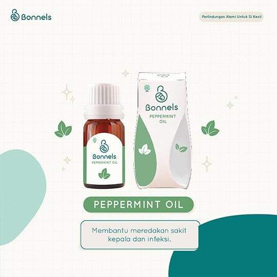 Bonnels Essential Oil Peppermint 10ml Minyak Aroma Therapy Untuk Mengatasi Sakit Kepala &amp; Infeksi WHS