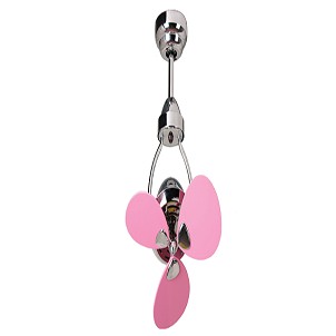 MT.EDMA 15in MINI Ceiling Fan Dekoratif (Pink) + Remote Control