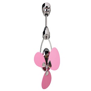 MT.EDMA 15in MINI Ceiling Fan Dekoratif (Pink) + Remote Control