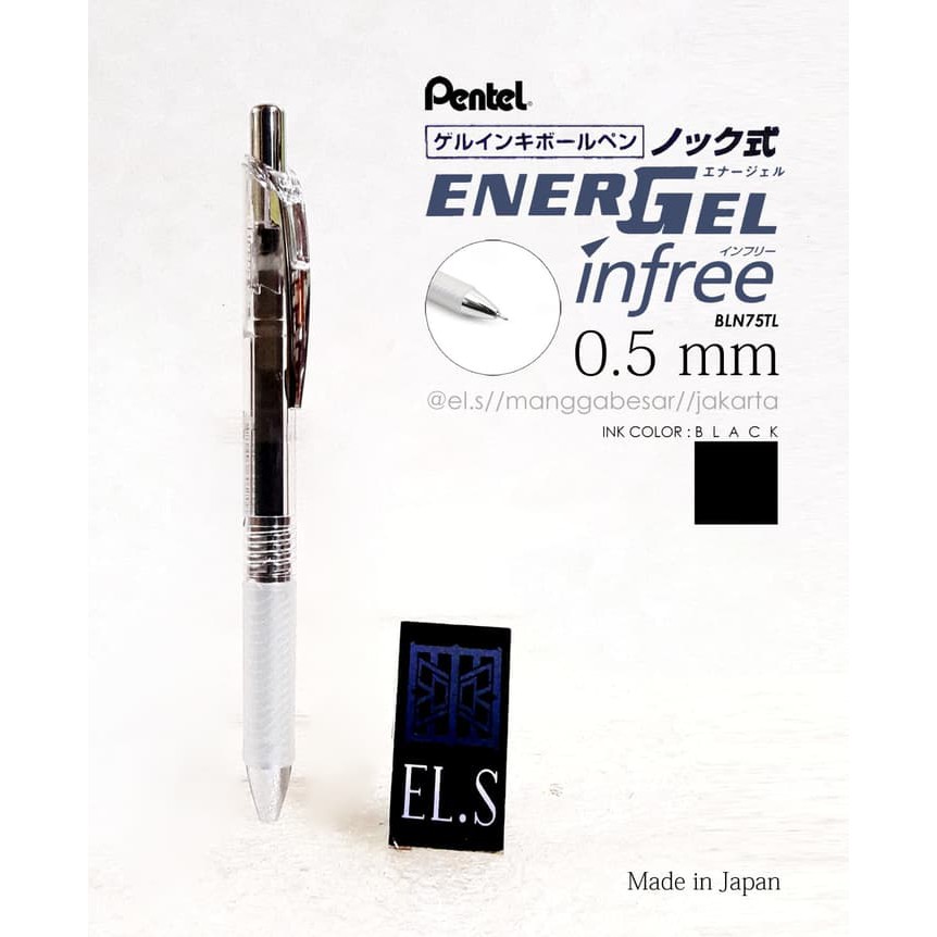 

NEW PRODUK PENTEL ENERGEL INFREE 0.5 BLACK