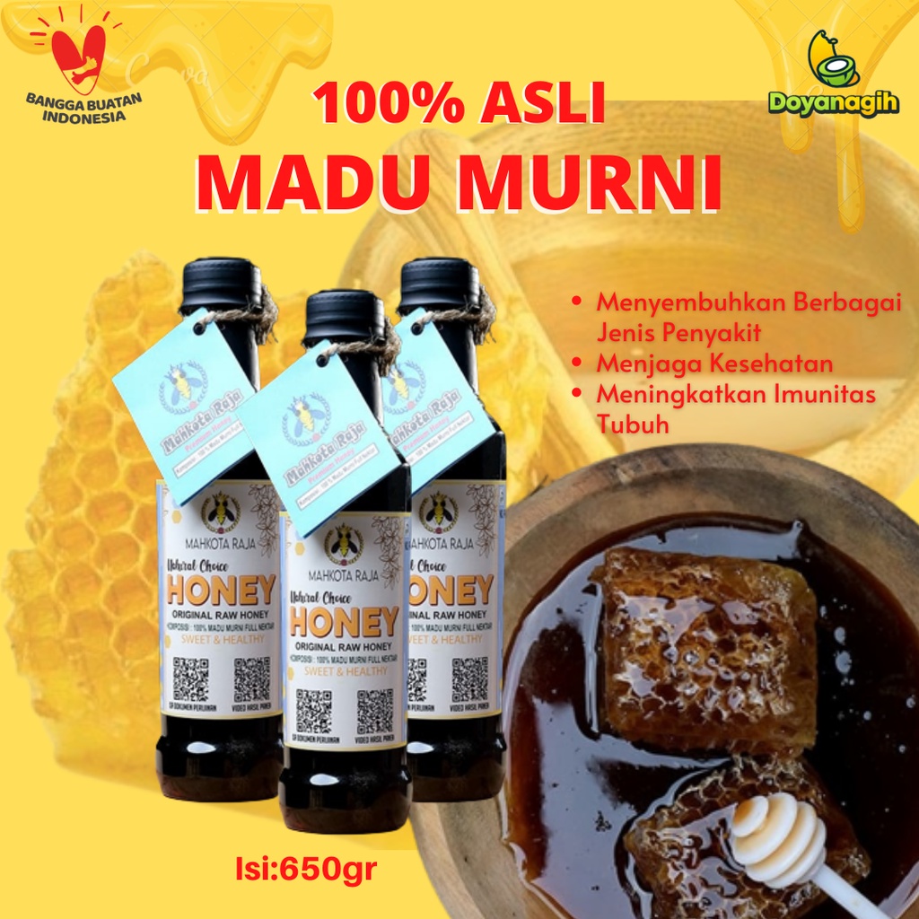 

Minuman Madu Murni Asli Alami Mahkota Raja isi 650gr