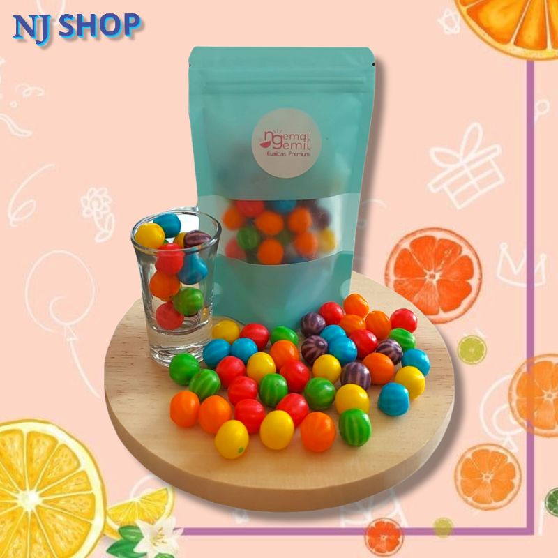 

Permen Karet Jadul Aneka Warna Rainbow Gummy Candy Kualitas Premium - [Permen Original]