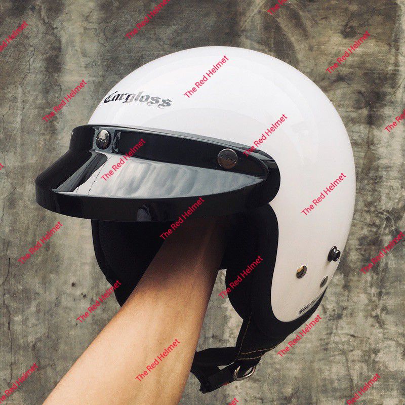 Helm Cargloss Putih Glossy
