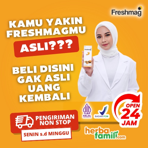 FRESHMAG ASLI ORIGINAL 100% Cara Alami Yang Paling Tepat Untuk Penyakit Maag Gerd Asam Lambung Kronis Cukup Konsumsi Freshmag