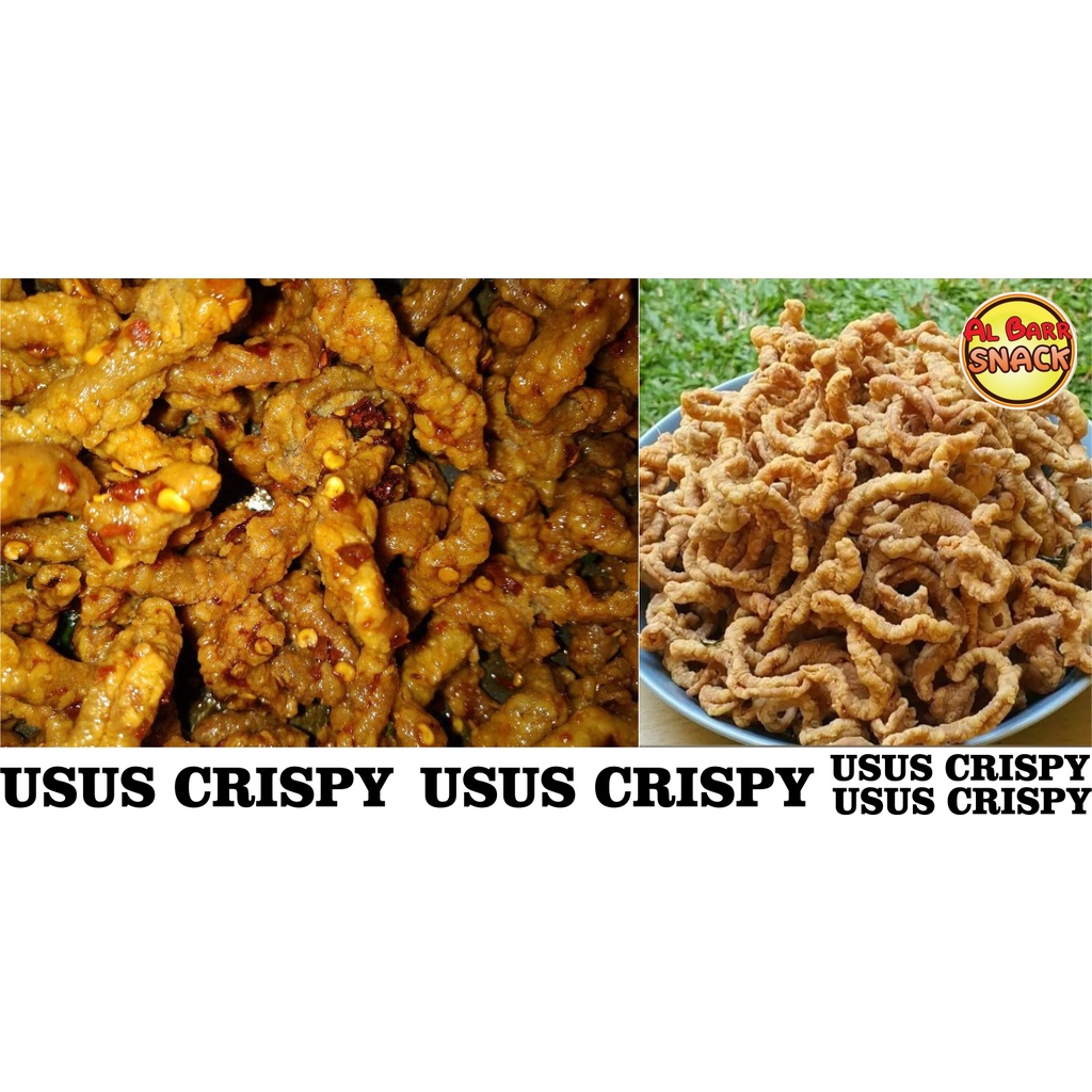 

KERIPIK USUS KEMASAN 100GRAM MURAH / GURIH / PEDAS / ORIGINAL