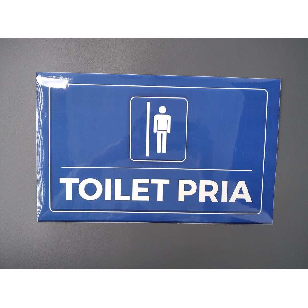 

Sticker Toilet | STIKER TOILET PRIA | Warna Biru | Bahan Vinyl | 32 cm x 20 cm