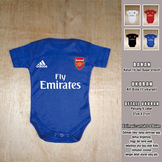  Baju  Bola  Bayi  Arsenal Jumper Bayi  Romper Bayi  Jersey Bayi  