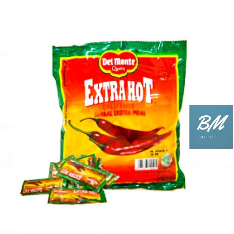 

Delmonte Extra Hot Sachet isi 24 Pcs / Delmonte Extra Hot Saus Sambal 24 x 9 gr / Delmonte Extra Hot Sachet 24 x 9 gram / Delmonte Extra Hot 1 Pak isi 24 Sachet