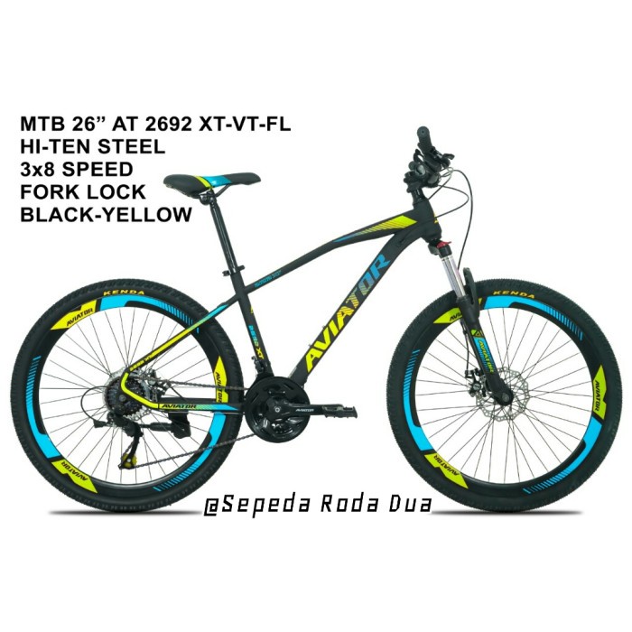 Sepeda MTB 26" aviator AT 2692 XT-VT-FL