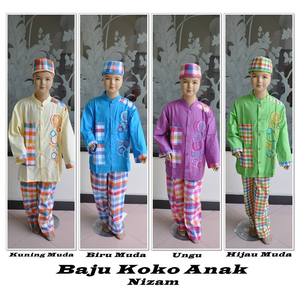 BAJU KOKO ANAK NIZAM UNGU
