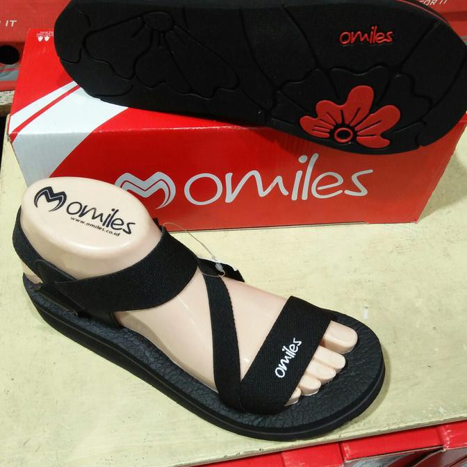 Terlaris Sandal Gunung Wanita-Sendal-Sendal Omiles-Ghea-Hitam Trendi