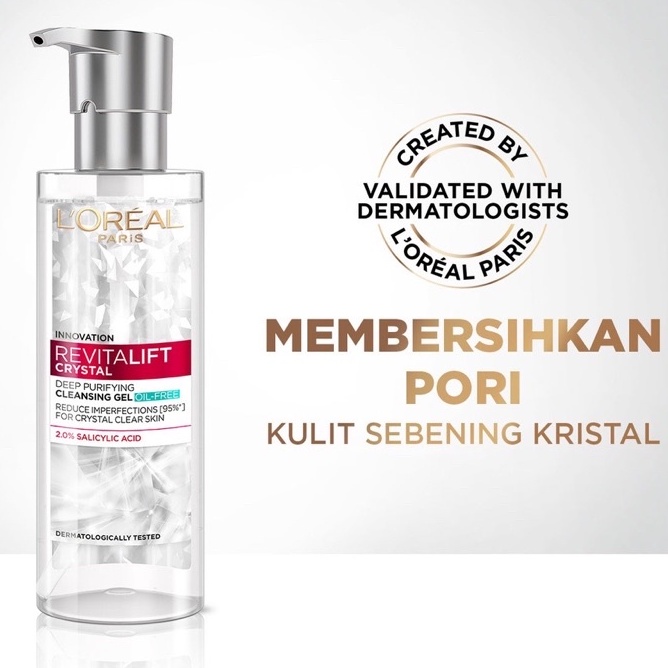 ✦SINAR✦ Loreal Revitalift Crystal Cleansing Gel Oil-Free 120ml