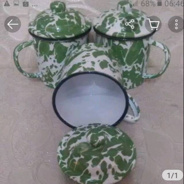 Mug blirik jadul enamel kedaung