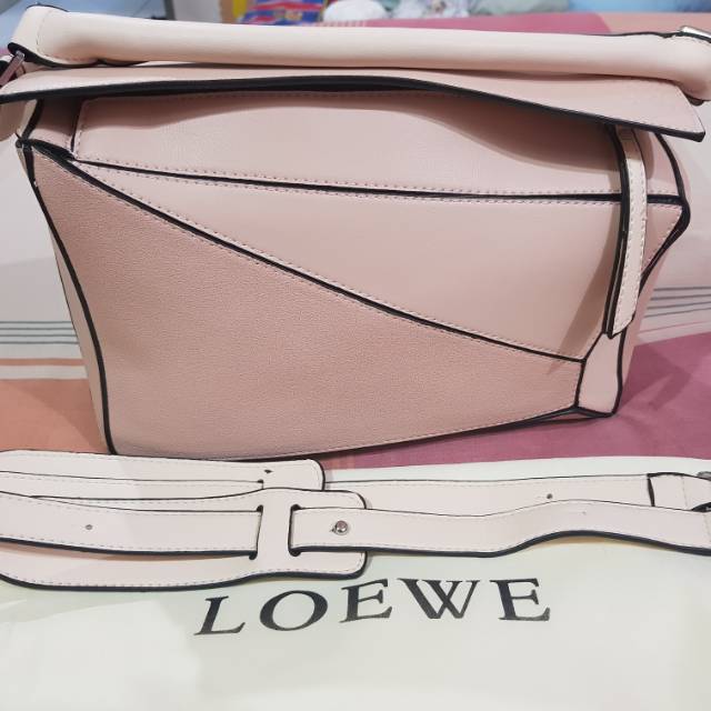 SALE Preloved Tas LOEWE puzzle bag (pink)