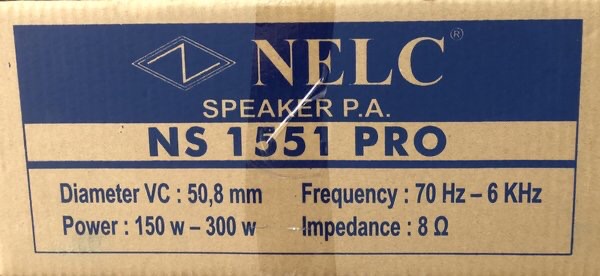 Speaker 15 inc Nelc 1551 pro