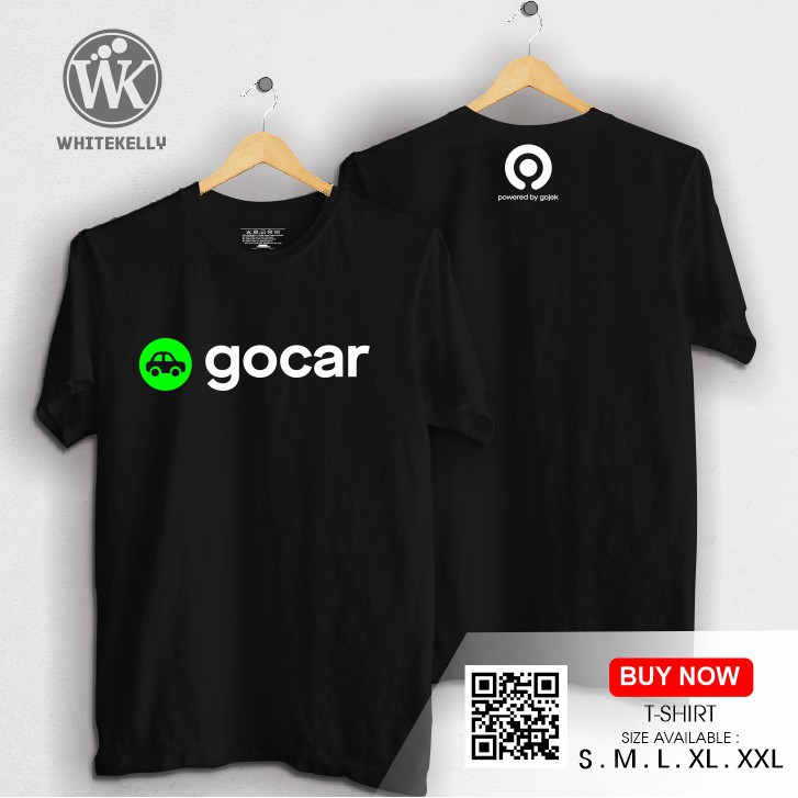 Kaos / Baju / Tshirt Distro GOCAR GO CAR GOJEK LOGO TERBARU 2 Terlaris Termurah  -assiyah