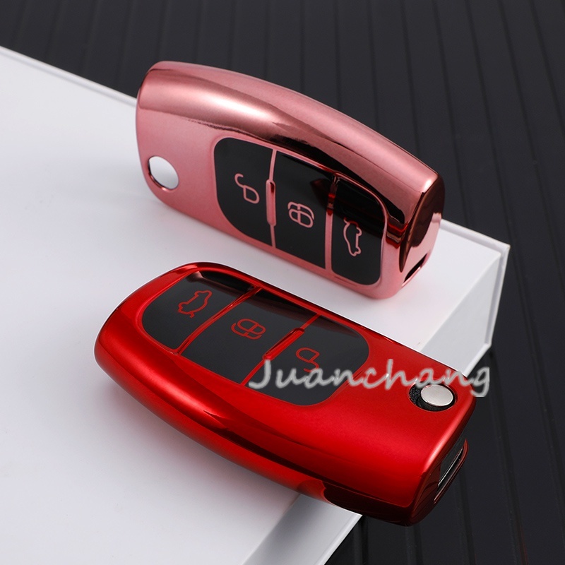 Case Pelindung Kunci Mobil Bahan TPU Model Lipat Untuk Ford Focus 2 MK2 Fiesta Mondeo Galaxy Falcon