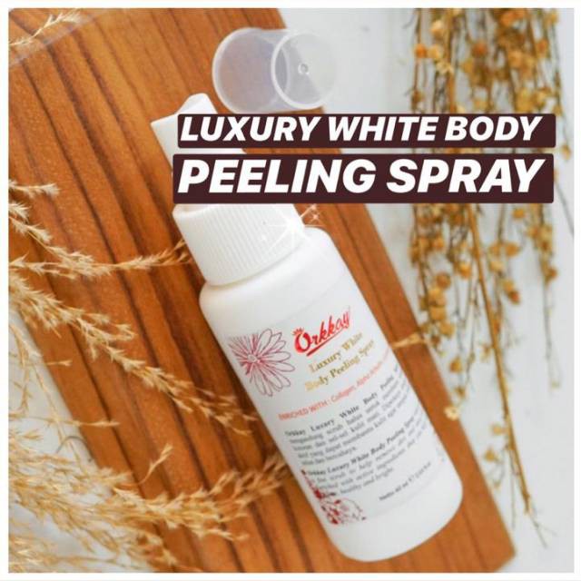 LUXURY WHITENING BODY PEELING SPRAY ORKKAY SKIN CARE PEELING PEMUTIH BADAN