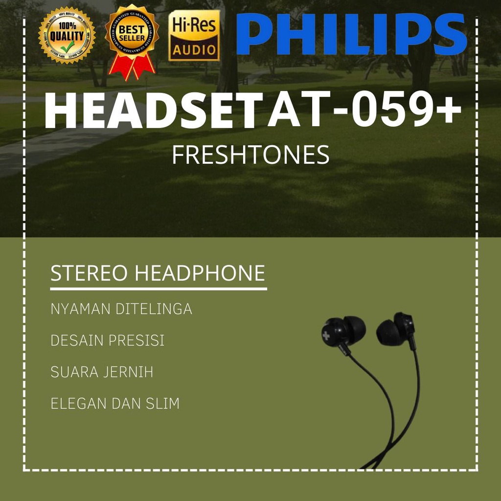 HEADSET PHILIPSS AT-059+ (BINTANGG ACC )