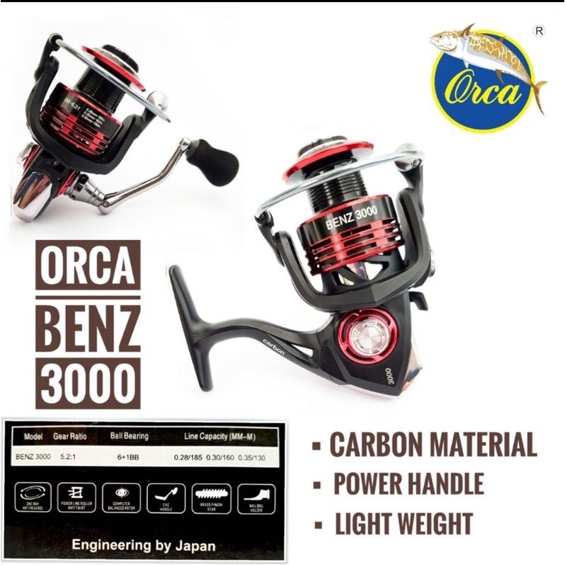 Reel Pancing Power Handle Body Carbon Ringan Ukuran 1000 Bisa Buat UL 2000 3000 Kolam Galatama OKE
