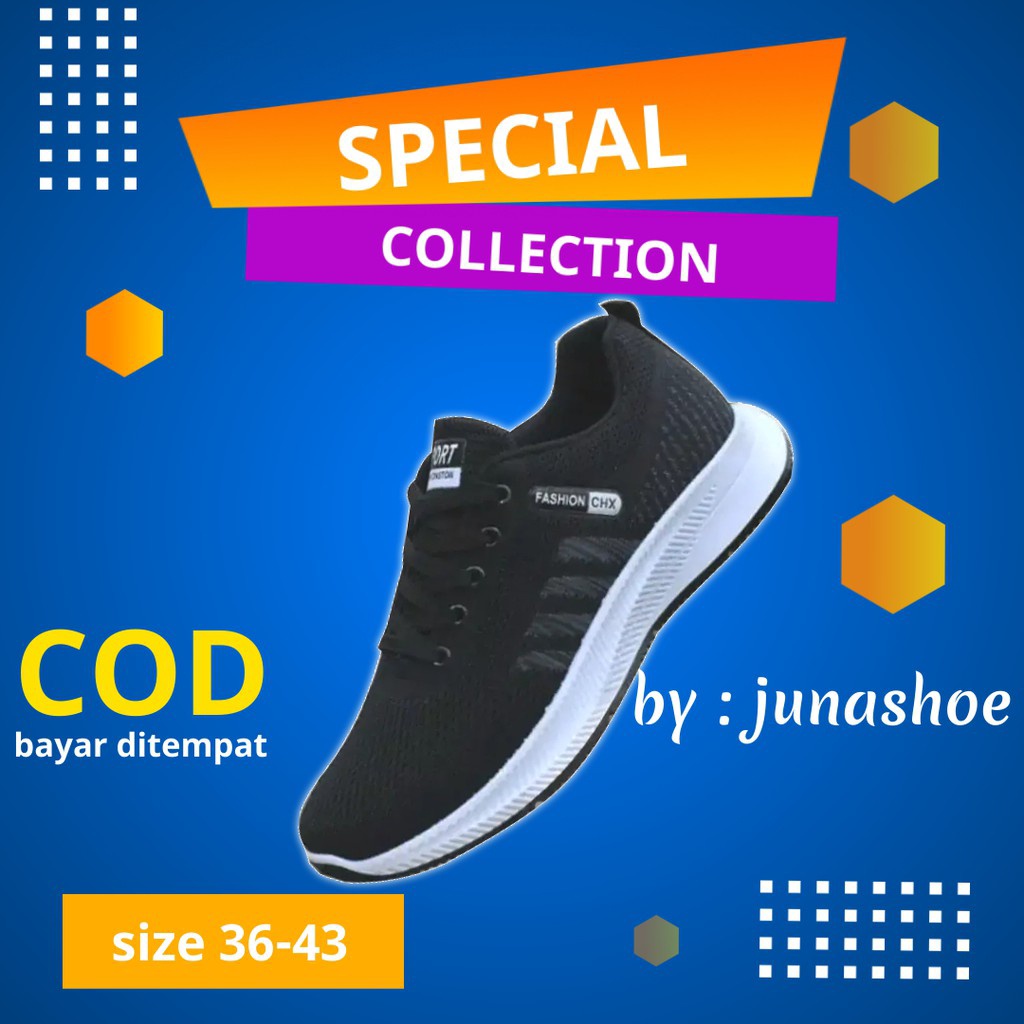 sepatu sneakers wanita pria fashion chx sepatu cats sport olahraga cewek cowok