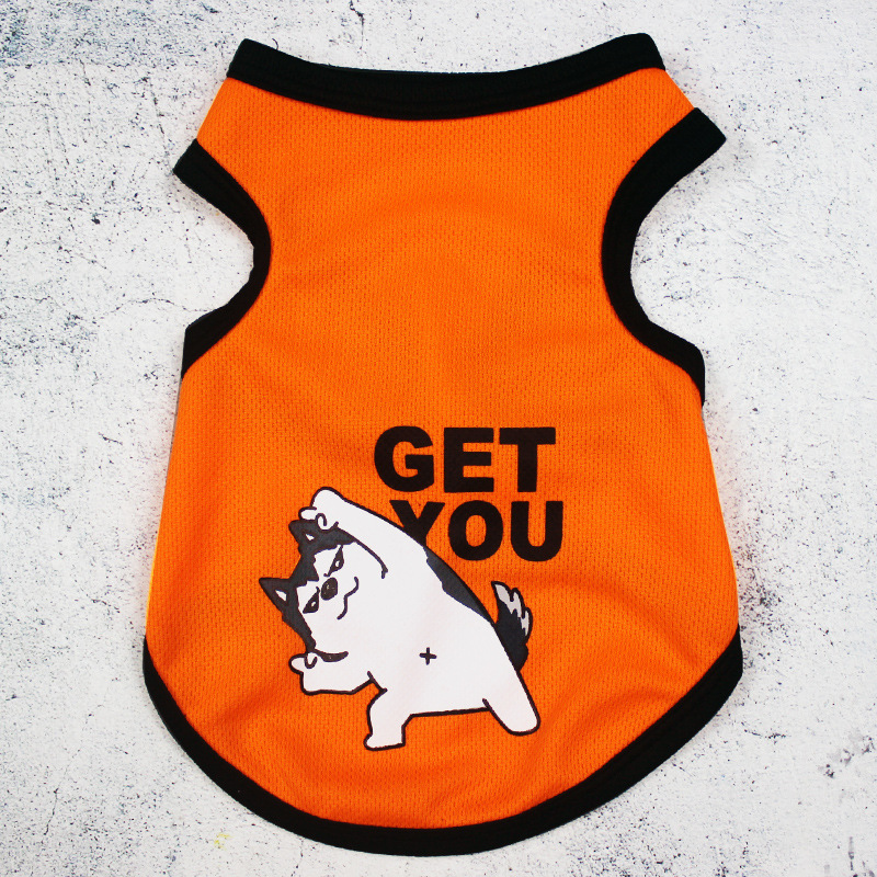 ★〓YUFeiPet〓★New Summer Pet Clothes Teddy Bomei Kitten Breathable Dog Vest Small and Medium-sized Dog Clothing Supplies