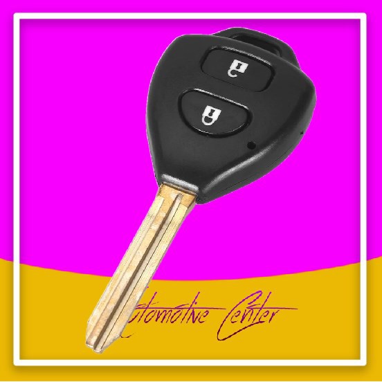 Casing KUNCI DUPLIKAT Model Standar 2 Tombol Cover KUNCI Mobil Toyota Innova Vios Yaris Fortuner