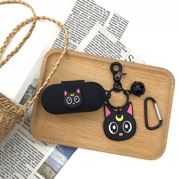 【ready stock】Black Silicone Earphone Case For Huawei Freebuds 3i Wireless Protective Case with Keychain