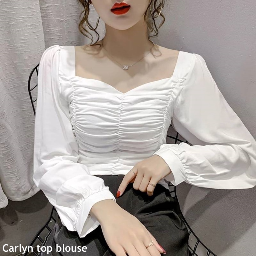 Carlyn top blouse - Thejanclothes