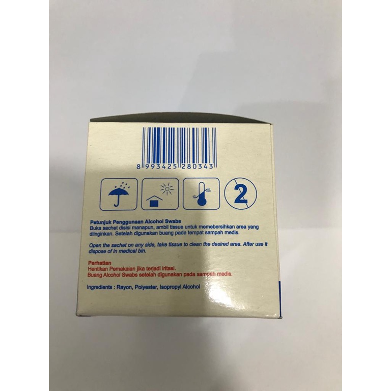 ALCOHOL SWAB FALMED 100'S SWAB