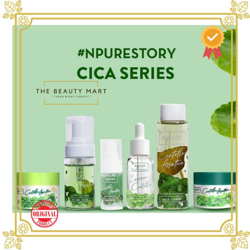 NPURE Centella Asiatica Series | Face Toner | Face Essence | Facial Wash | Day Night Cream|Serum