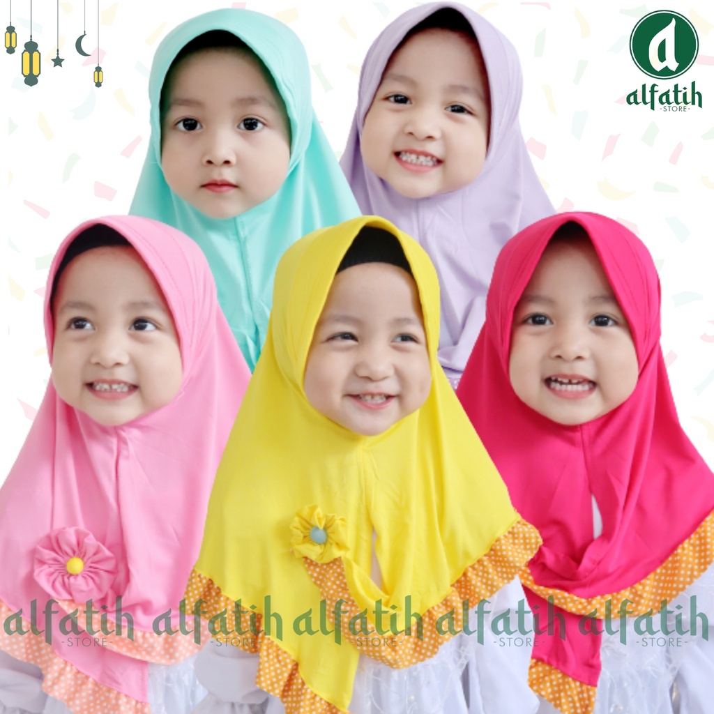 ALFATIH STORE / JILBAB ANAK LIVIA/ UMI PIPIK / JILBAB ANAK MURAH / HIJAB ANAK / HIJAB BAYI KERUDUNG / Kerudung Anak Jilbab Hijab Anak Bayi Perempuan / pastan baby / hijab anak / Jilbab Anak bayi Usia 0-3 Tahun Bahan Jersey Premium Nyaman Di Pakai