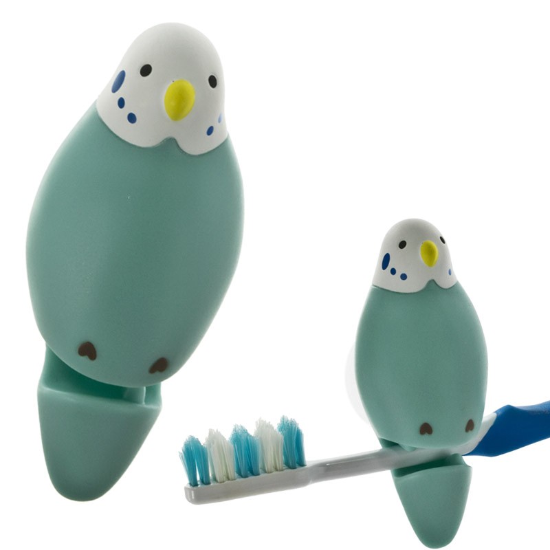 Tempat Sikat Gigi bentuk Burung - Burung Parkit Biru