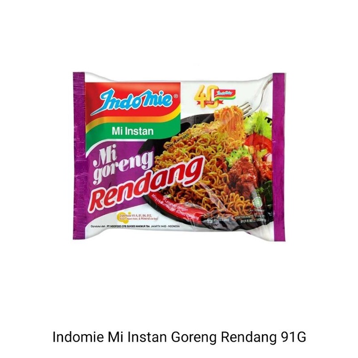 

Indomie rasa rendang 91grm