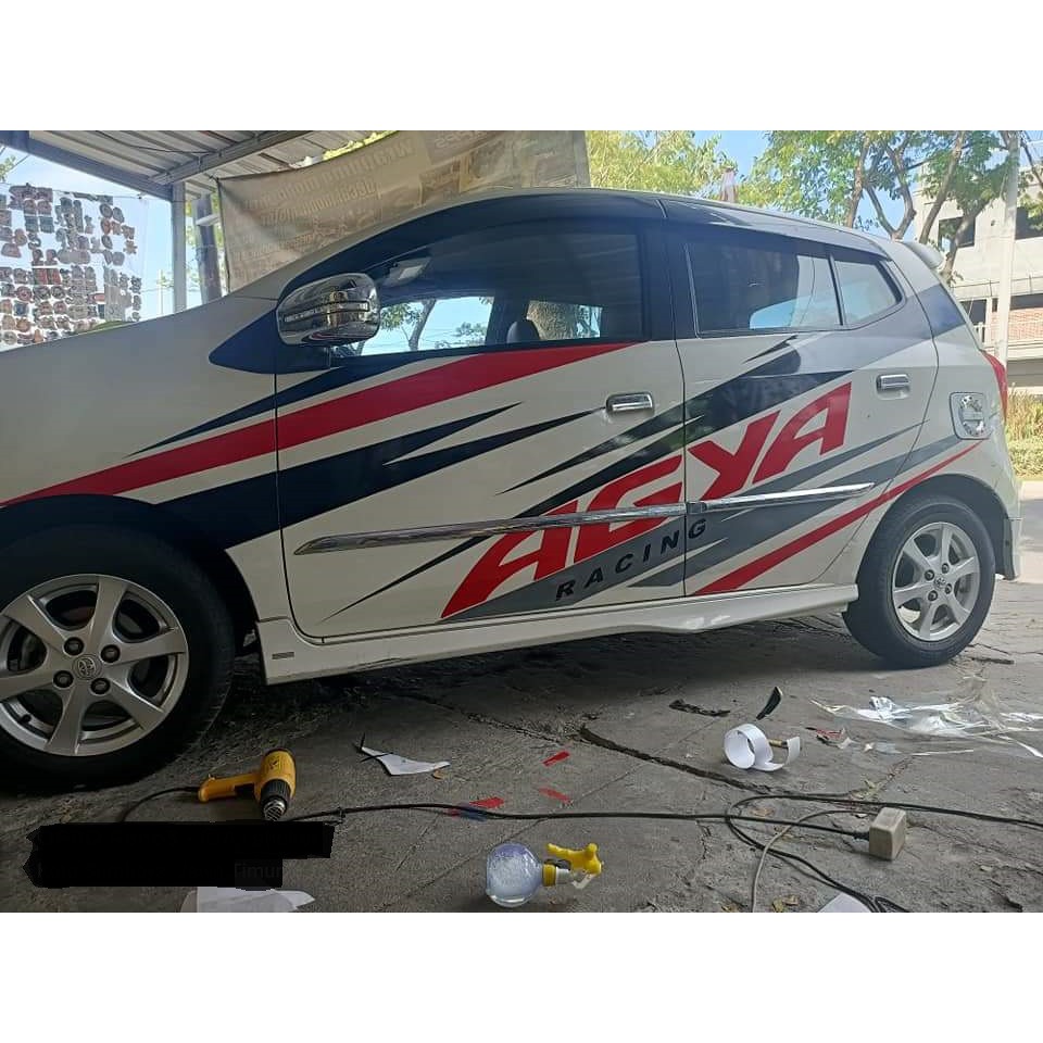 sticker cutting mobil agya ayla brio datsun avanza xenia dll