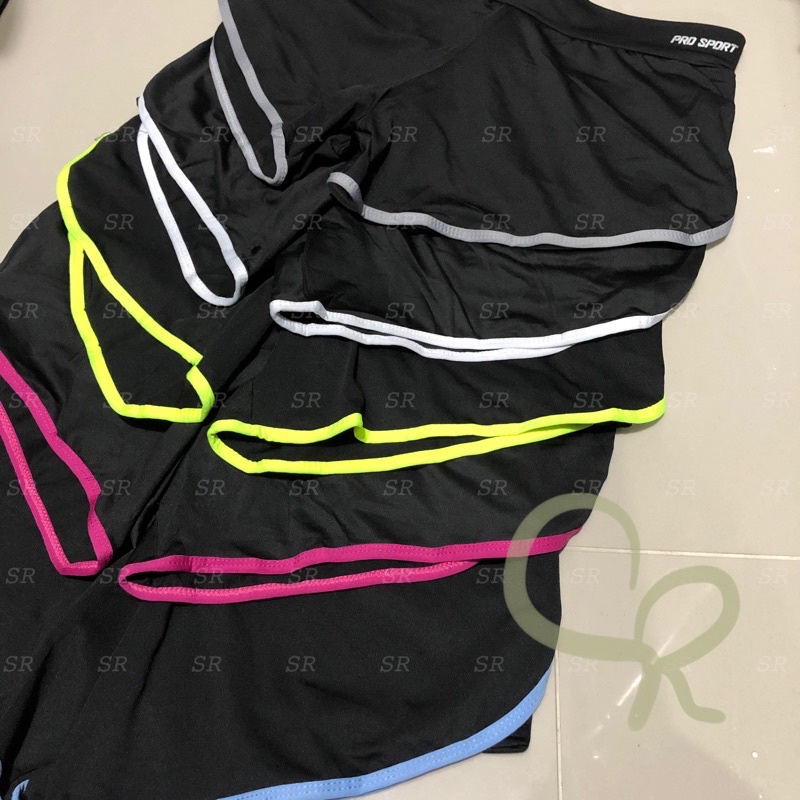 BARU!! CELANA PENDEK OLAHRAGA IMPORT SENAM GYM HOTPANTS FITNESS WANITA MURAH GROSIR ECER