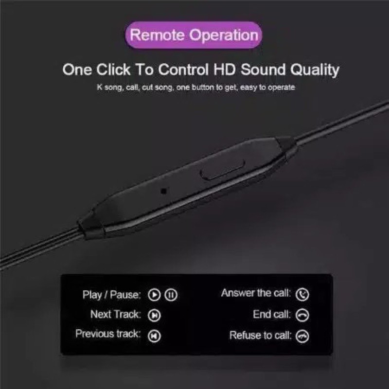 Headset - Heandsfree D21 Universal stereo Bass