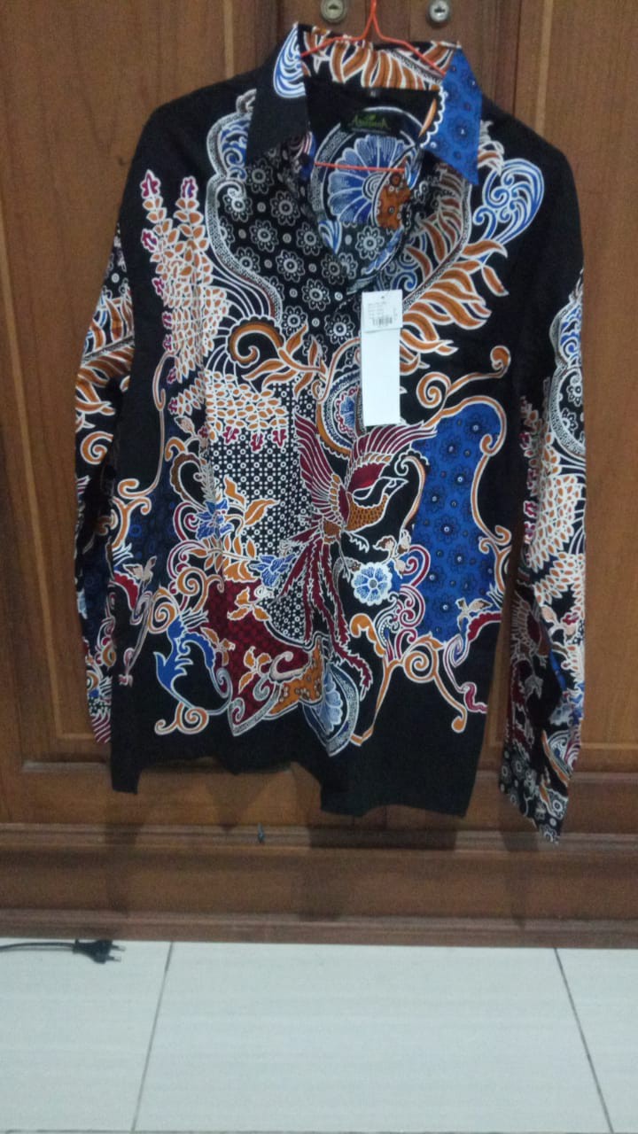 Agrapana Baju Batik Pria Lengan Panjang Batik Premium Kemeja Batik Pria Lengan Panjang Modern Gora