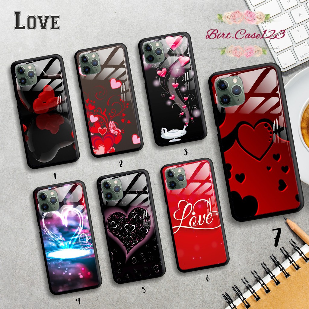 Back case glass LOVE Xiaomi Redmi 3 4a 5a 6 6a 7 7a 8 8a Pro 9 9a Note 3 4 5 6 7 8 9 10 Pro BC1514