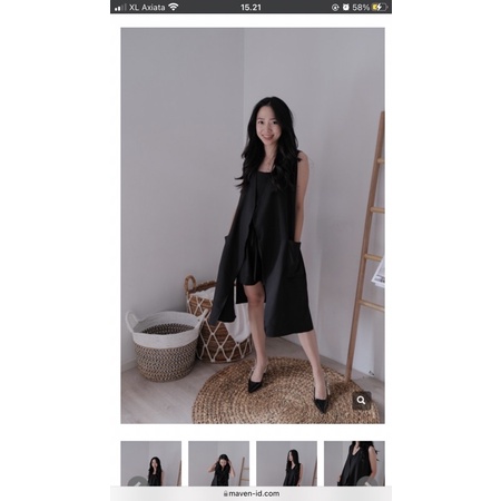 Maven Like new moses outer in deep black