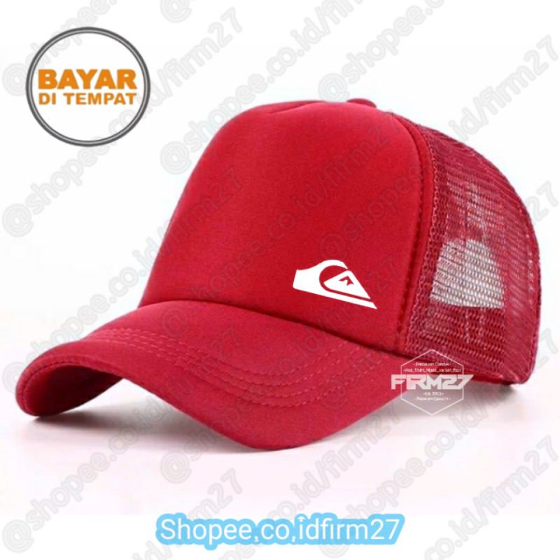 Topi Quiksilver Trucker - Trucker Hat Quiksilver Logo Simple