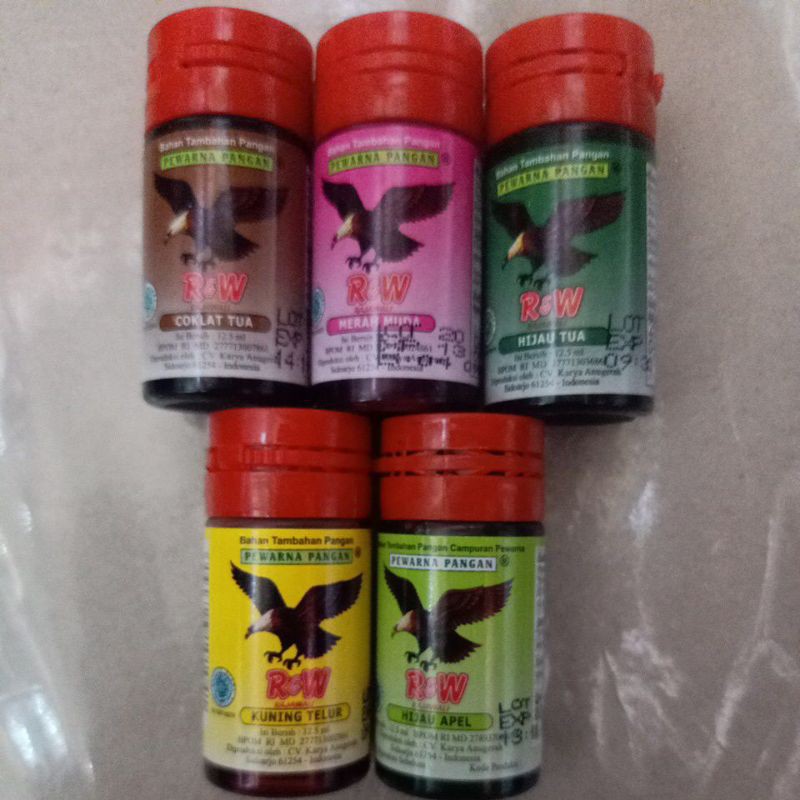

Pewarna makanan/sambo Rajawali 12,5ml