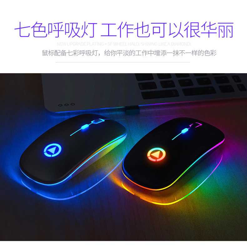 IDN TECH - YINDIAO Slim Silent Optical Wireless Mouse USB Recharge 2.4GHz - A2