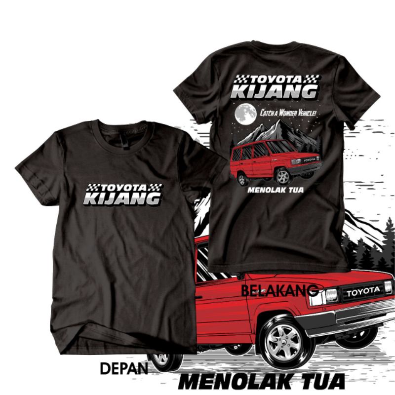 Kaos Mobil Toyota Kijang Kotak Kaos Kijang Klasik Kaos Mobil Retro