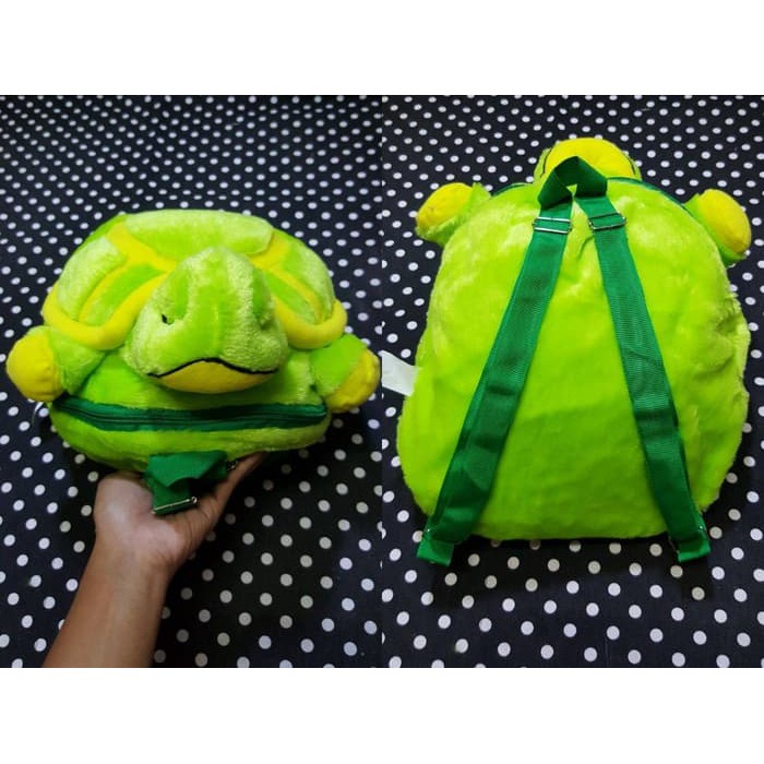 Tas Ransel Anak/ Tas Kura Kura/ Tas Boneka Kura Ransel/ Hadiah Ultah