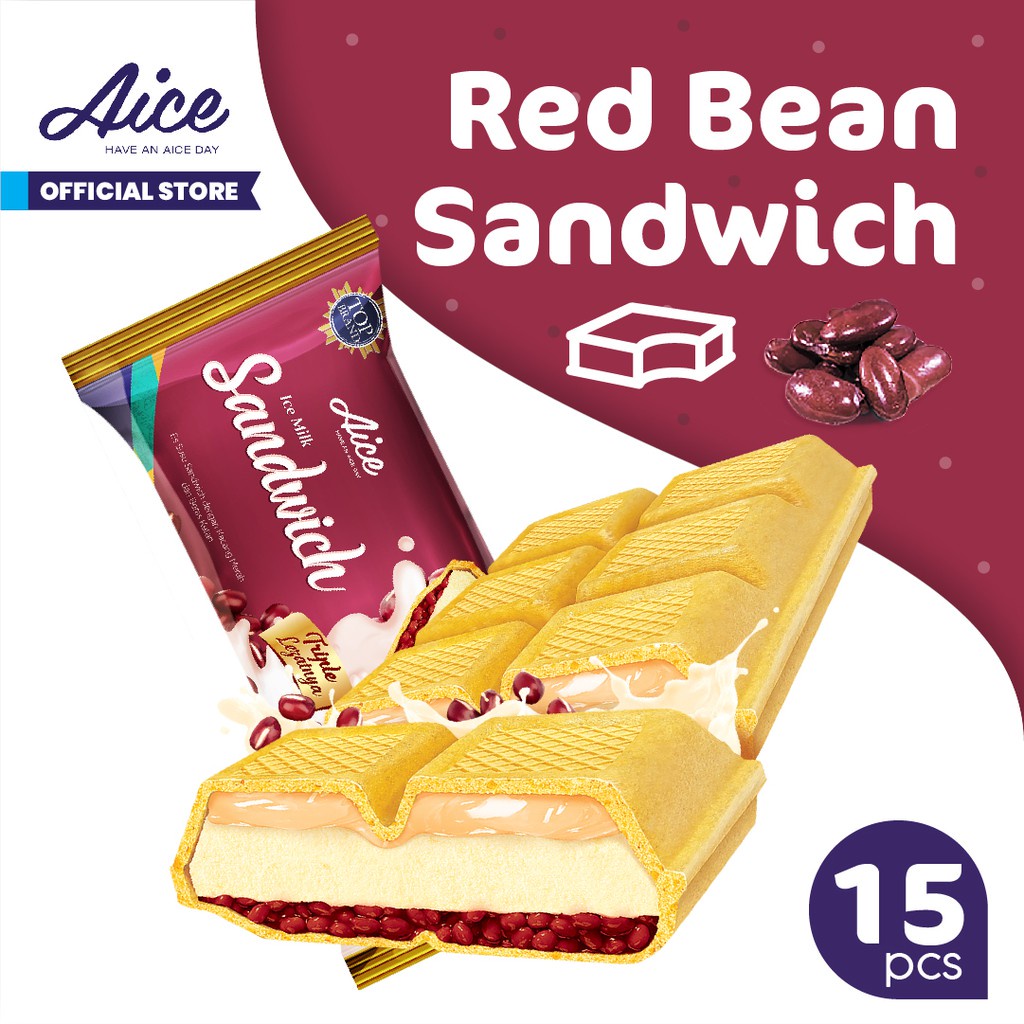 

Aice Ice Cream Single Package Sandwich ( isi 15 pcs )