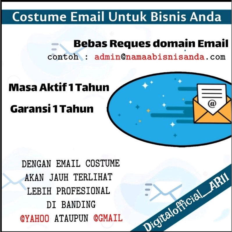 Costume Email Bisnis Terbaik / Domain Email